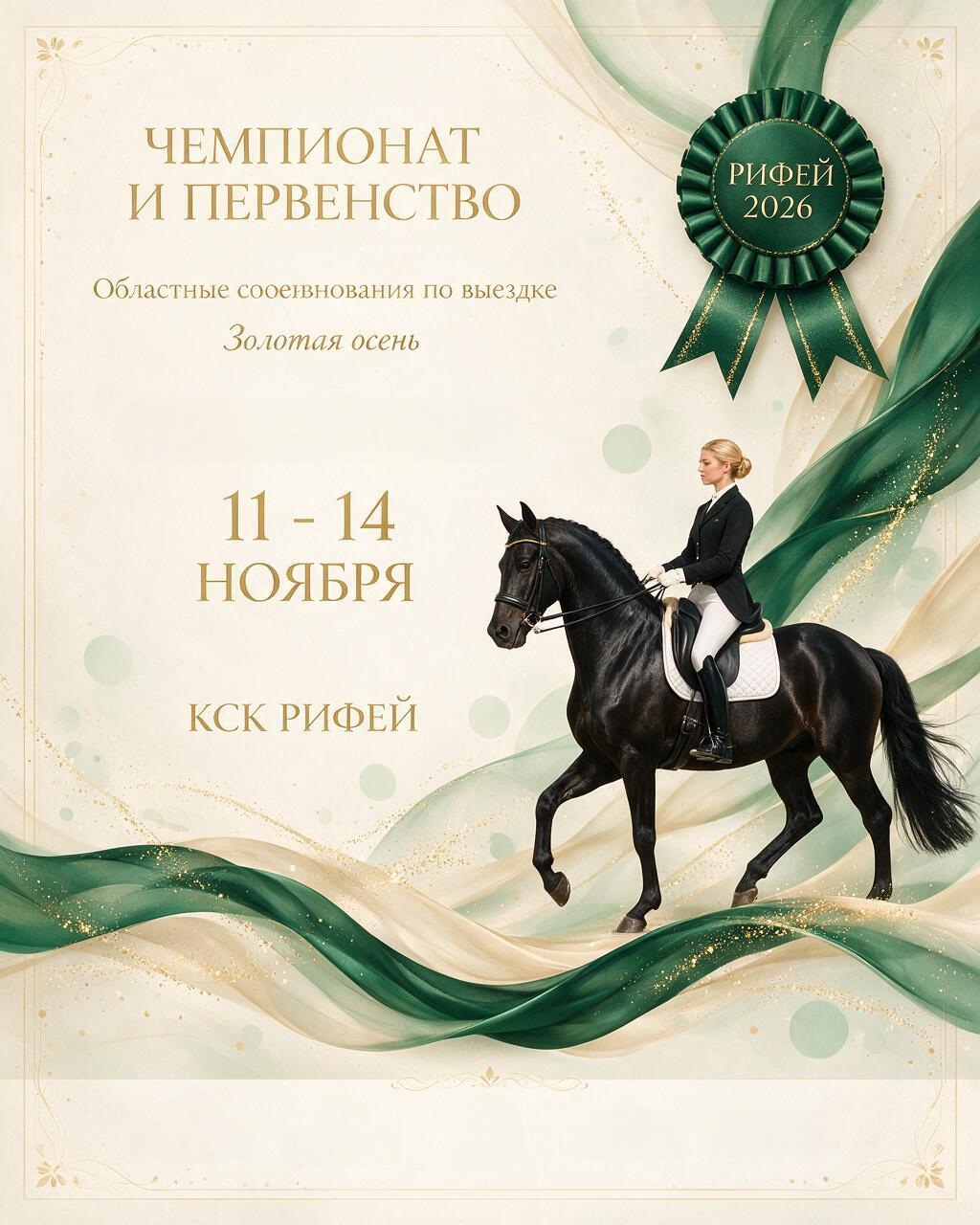 Чемпионат и Первенство Челябинской области по выездке «Золотая осень»