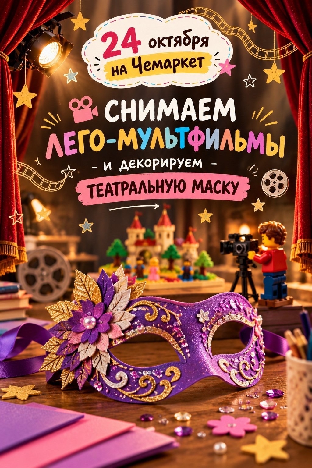 Мастер-классы и аквагрим «ВидимоНевидимо» на Че Маркете