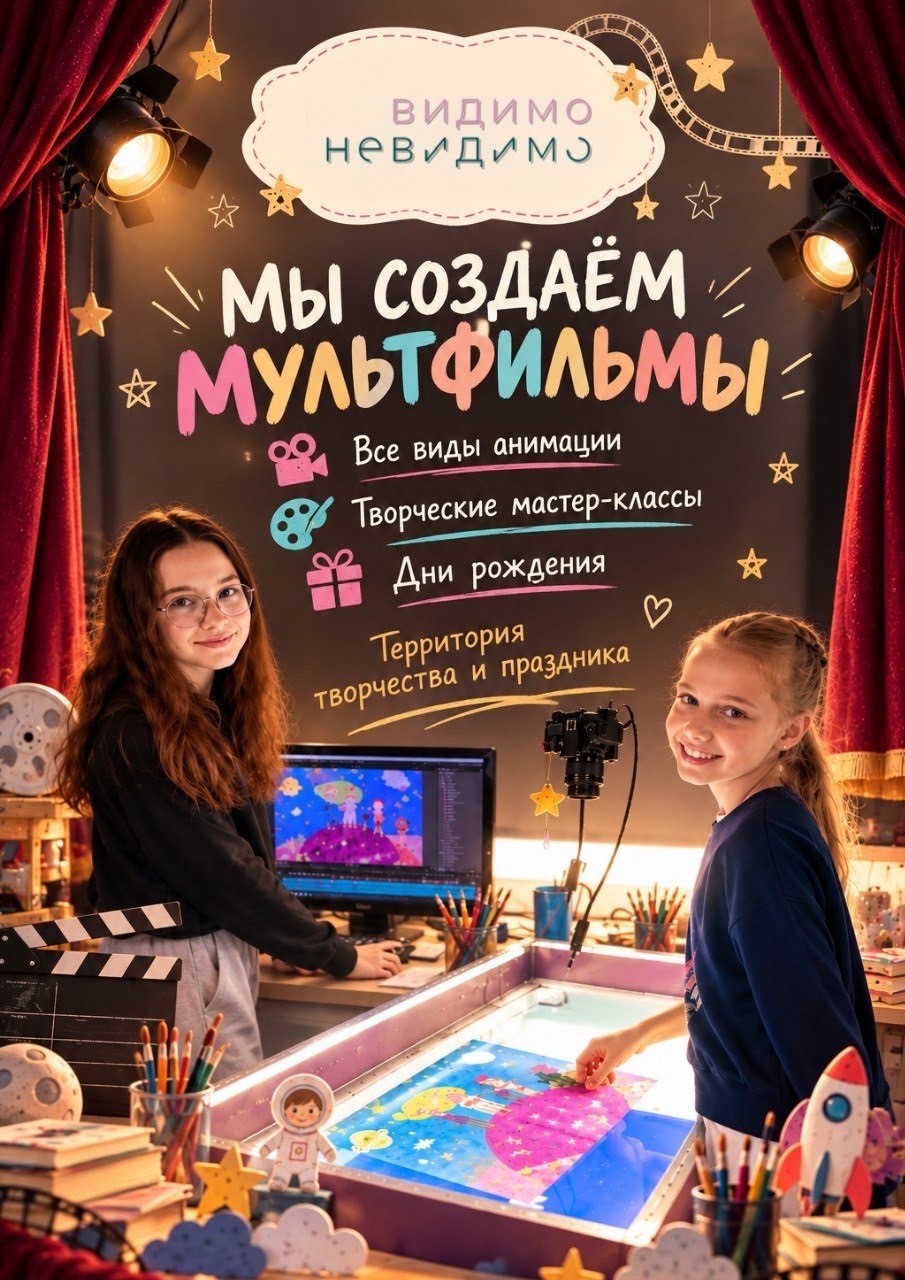 Мастер-классы и аквагрим «ВидимоНевидимо» на Че Маркете