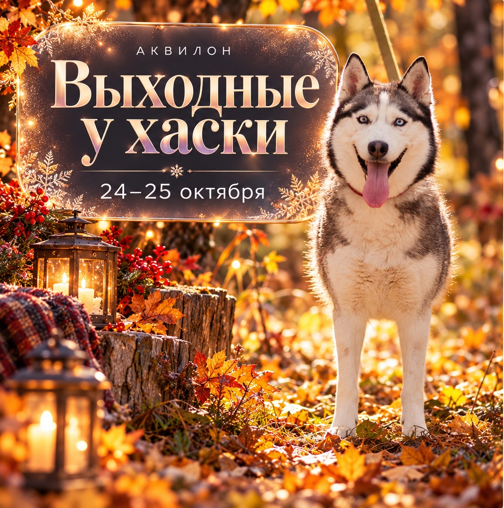 Семейный выходной в хаски-центре «Аквилон»