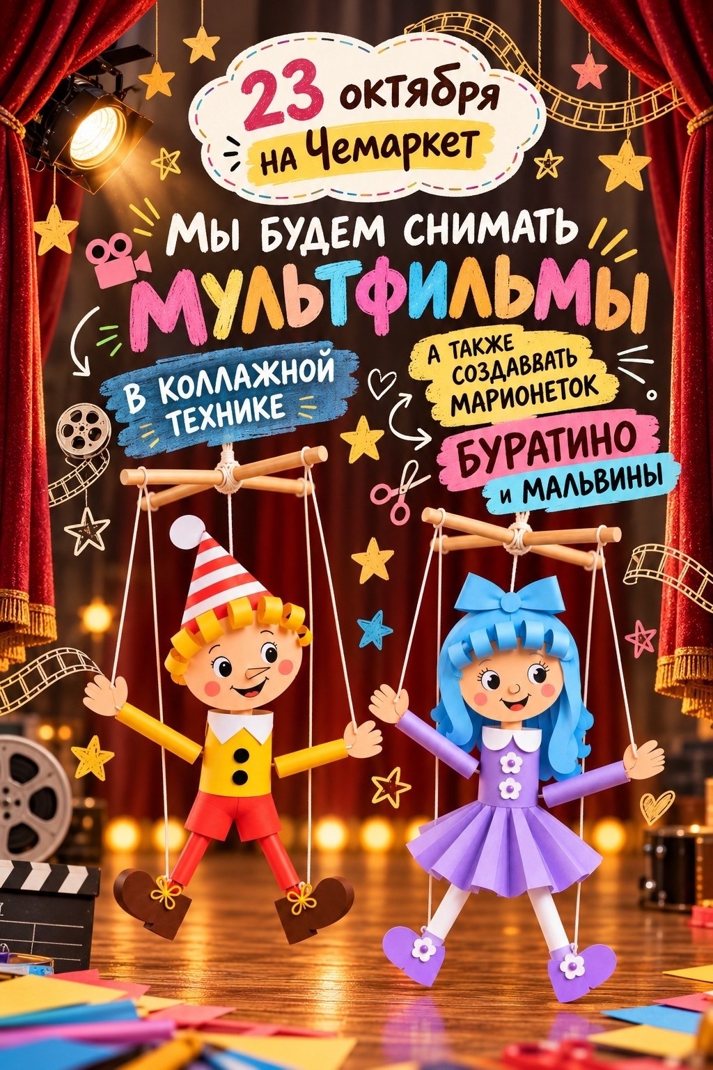 Мастер-классы и аквагрим «ВидимоНевидимо» на Че Маркете