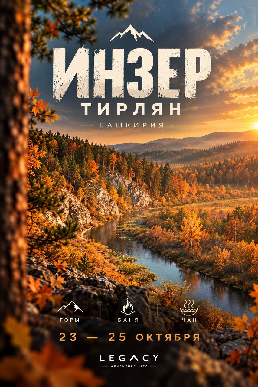 ИНЗЕР — выезд в Тирлян (горы, баня, чан)