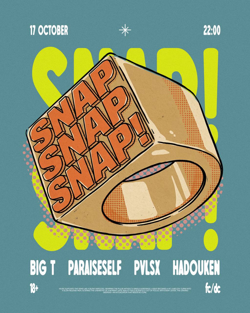 SNAP! — вечеринка с Чикаго хаусом и хип хоп хаусом