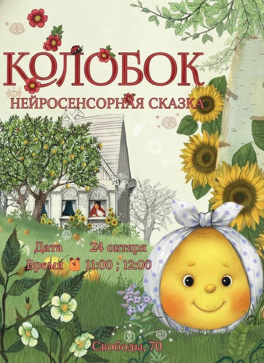 Нейросенсорная сказка «Колобок» и мастер-класс