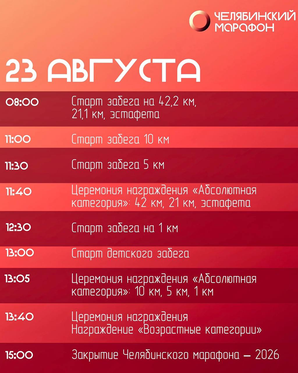 XIX Челябинский марафон 2026