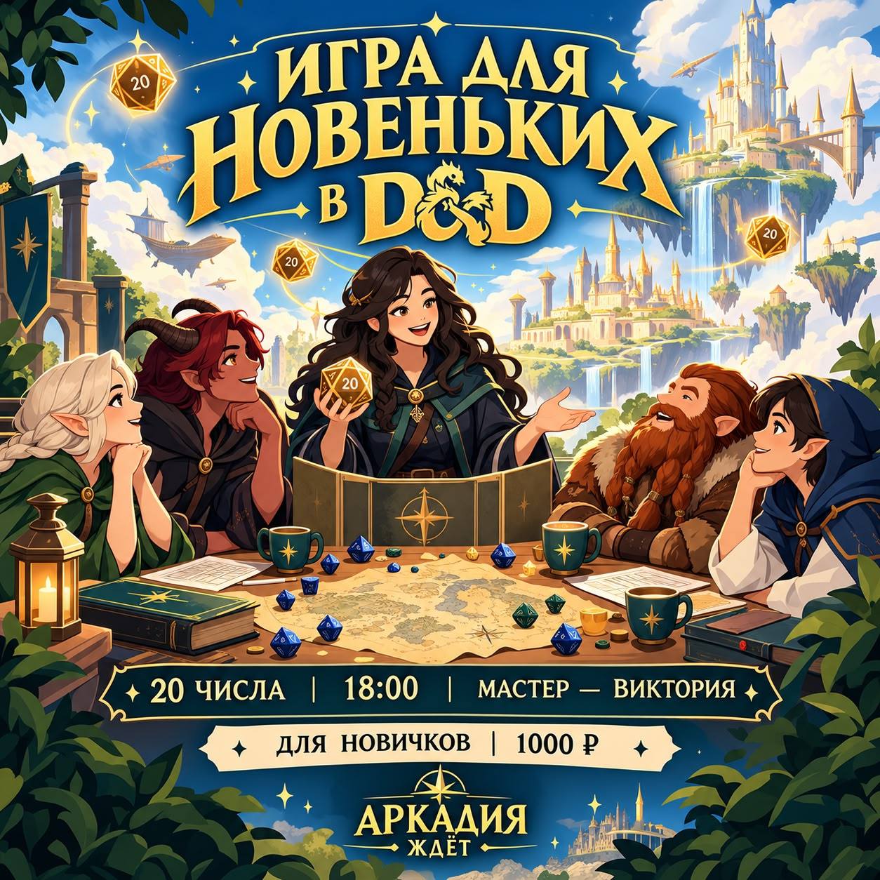 Ознакомительная игра для новичков в D&D (мастер Виктория)
